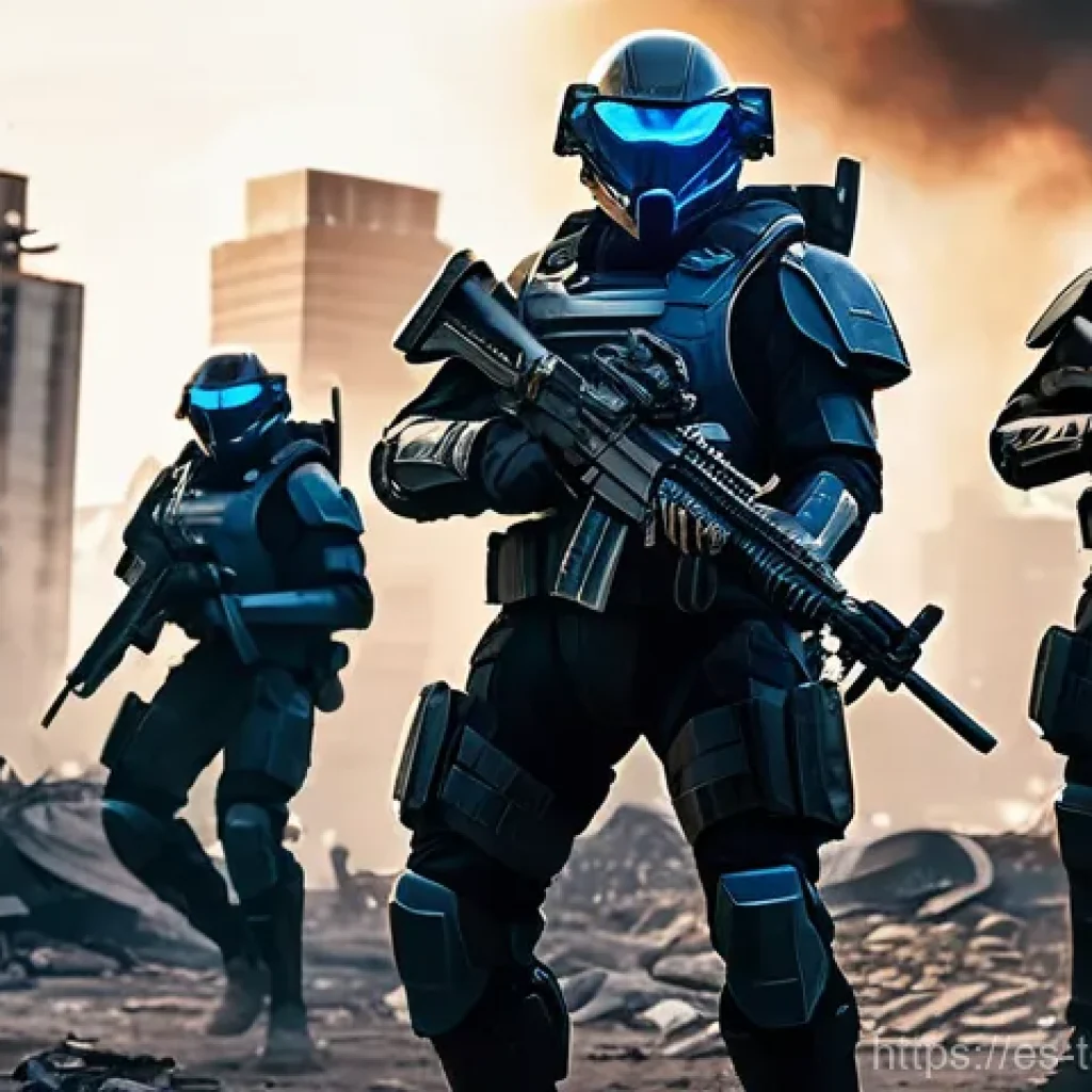 top war 신규 유닛 평가 - Elite Infantry in Action**

"A squad of highly armored, futuristic elite infantry soldiers, featurin...