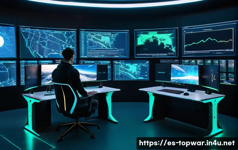 top war 전투 기록 분석 - **Strategic Data Analyst in a Futuristic Command Center.**
"A young adult, approximately 25-30 y...