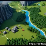 Home 22 top war 지도 분석 팁 - A highly detailed strategic map scene from the game Top War, showcasing a mountainous zone with rare...